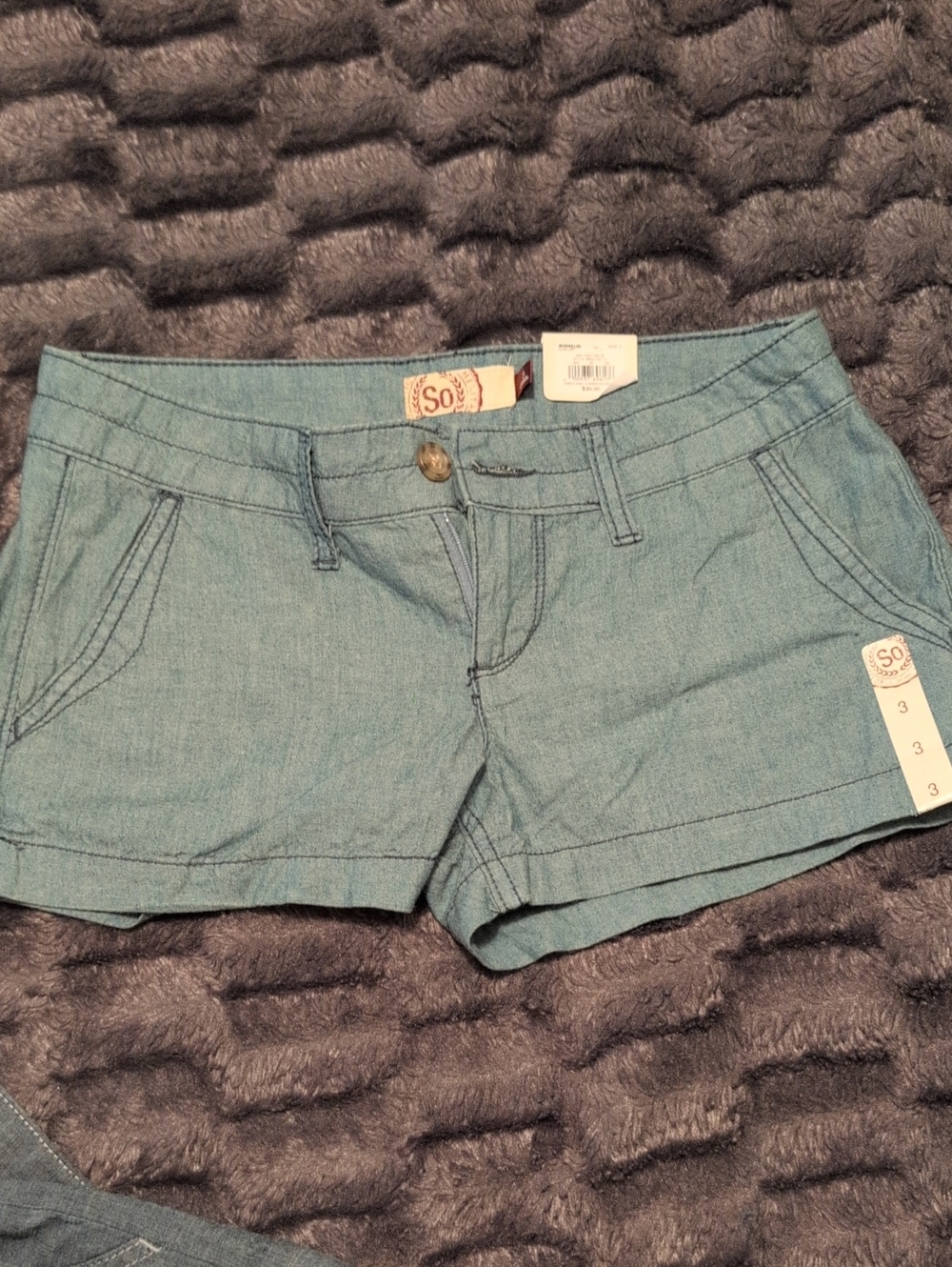 SO Women's Light Blue Denim Jean Shorts